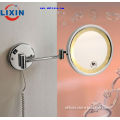Wall mounted magnfitying mirror, illuminated makeup mirror for high-end and competitive price